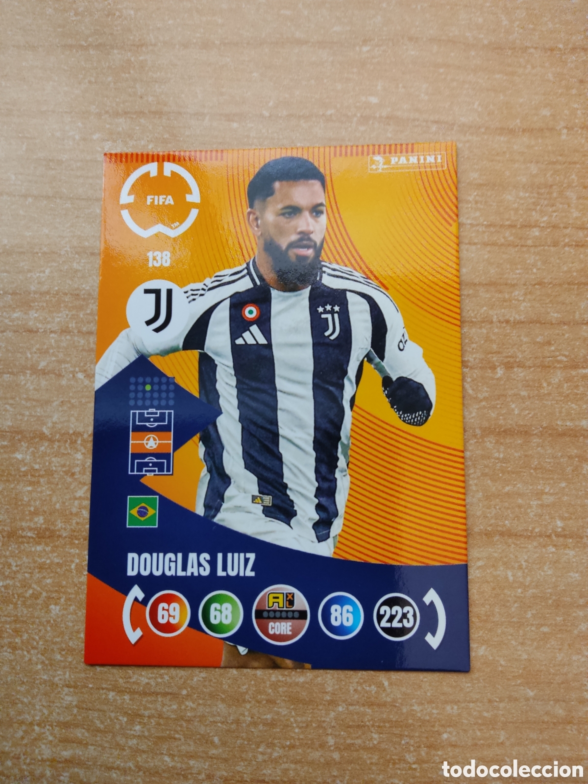 Fu&szlig;ball-Sticker: 138 DOUGLAS LUIZ JUVENTUS MUNDIAL DE CLUBES ADRENALYN 2025
