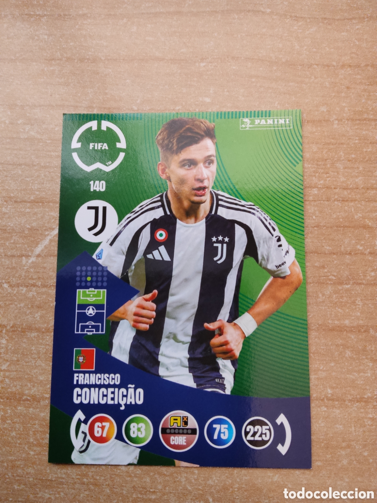 Fu&szlig;ball-Sticker: 140 FRANCISCO CONCEICAO JUVENTUS MUNDIAL DE CLUBES ADRENALYN 2025