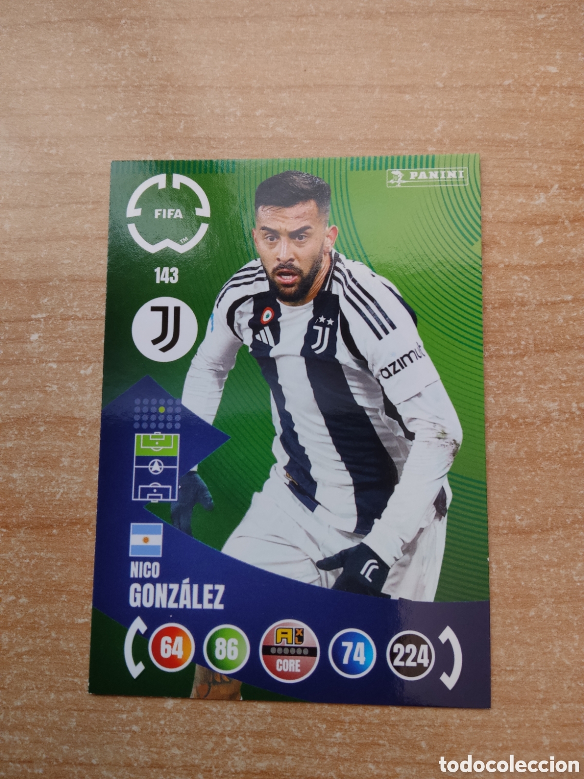 Fu&szlig;ball-Sticker: 143 NICO GONZALEZ JUVENTUS MUNDIAL DE CLUBES ADRENALYN 2025