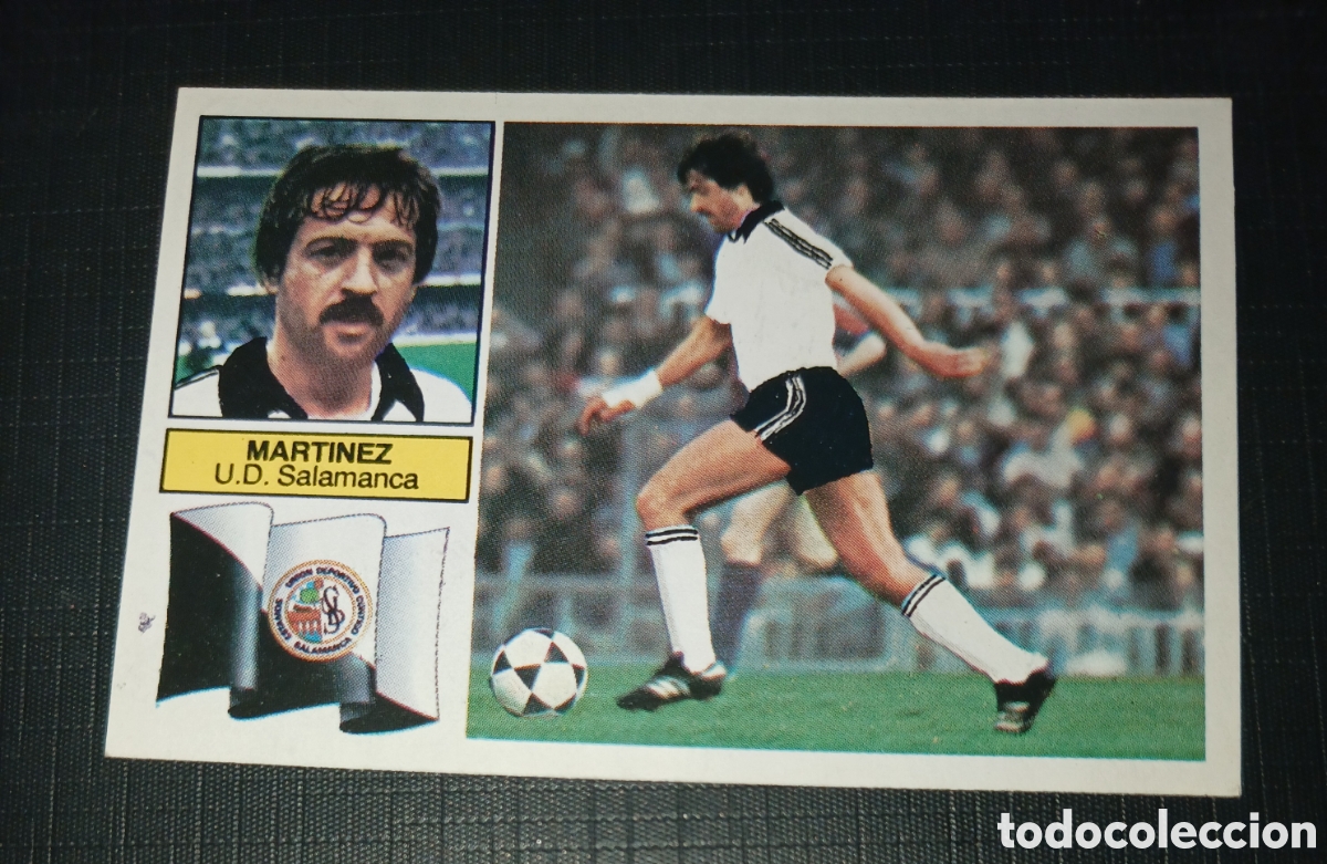 Fu&szlig;ball-Sticker: Cromo fichaje coloca Mart&iacute;nez U.D. Salamanca Ed. Este Liga 1982 1983 82-83 Sin pegar, nunca pegado