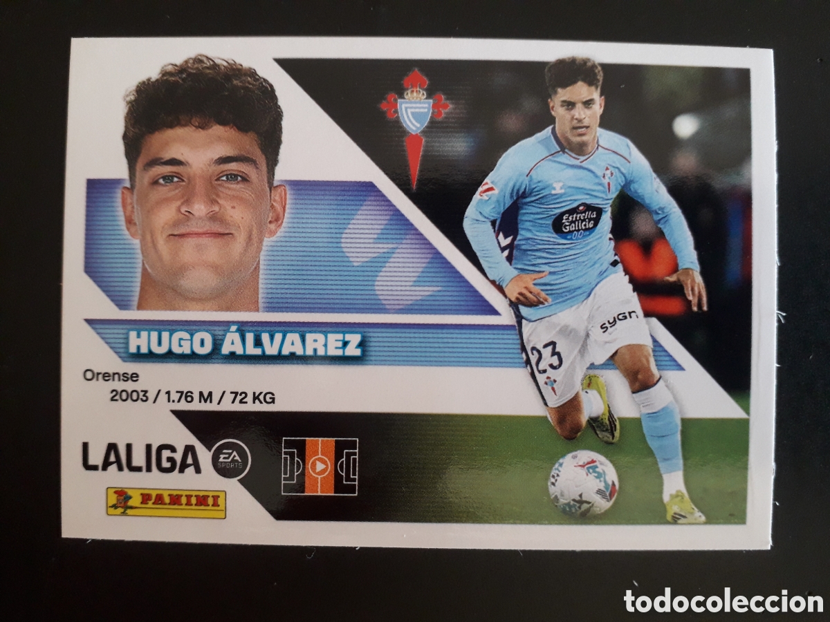 Cromos de f&uacute;tbol: HUGO &Aacute;LVAREZ CELTA DE VIGO N&deg; 13 ED ESTE 2026 2027 26 27 SIN PEGAR PEDIDO M&Iacute;NIMO 3&euro;