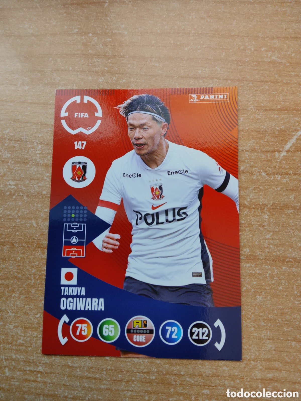 Cromos de f&uacute;tbol: 147 TAKUYA OGIWARA URAWA RED DIAMONS MUNDIAL DE CLUBES ADRENALYN 2025
