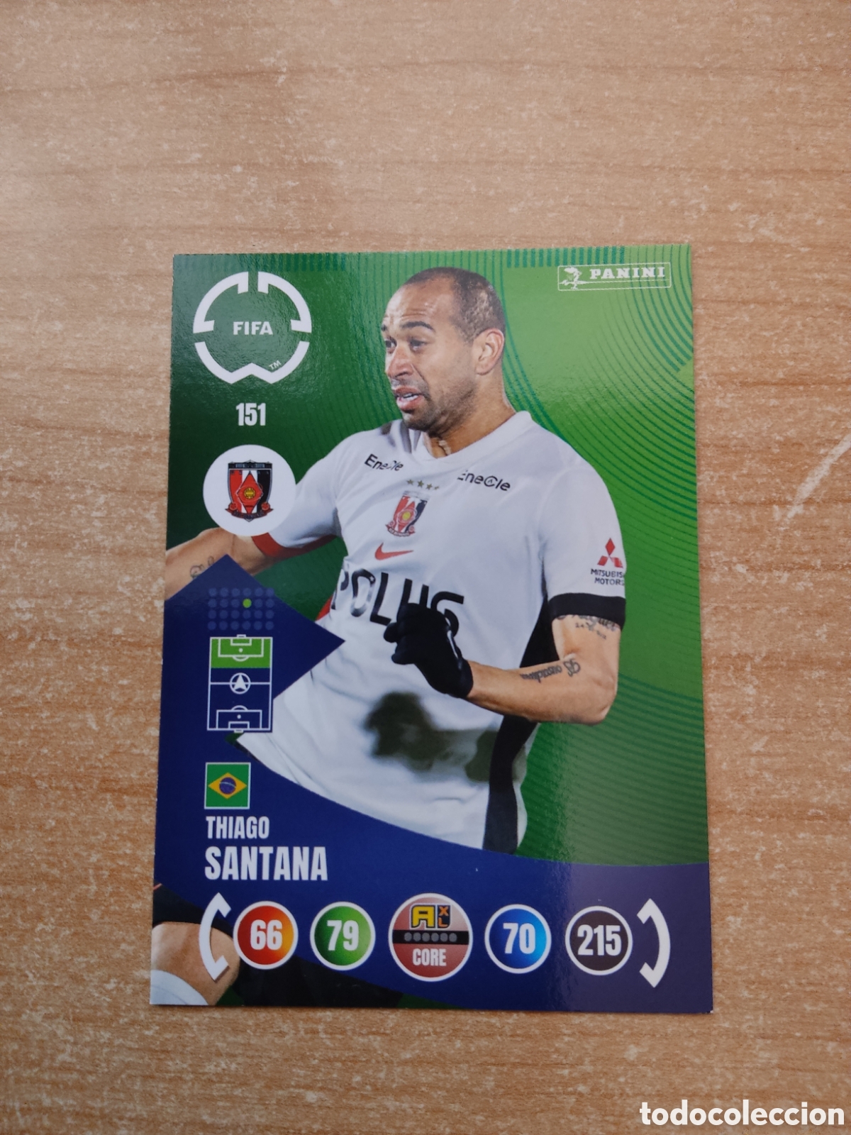 Cromos de f&uacute;tbol: 151 THIAGO SANTANA URAWA RED DIAMONS MUNDIAL DE CLUBES ADRENALYN 2025