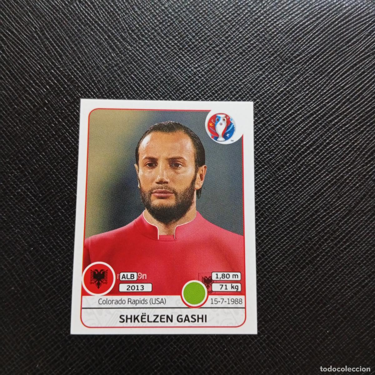 Fu&szlig;ball-Sticker: 85 SHKELZEN GASHI ALBANIA PANINI EURO EUROCOPA FRANCIA 2016 CROMO FUTBOL 16 - SIN PEGAR