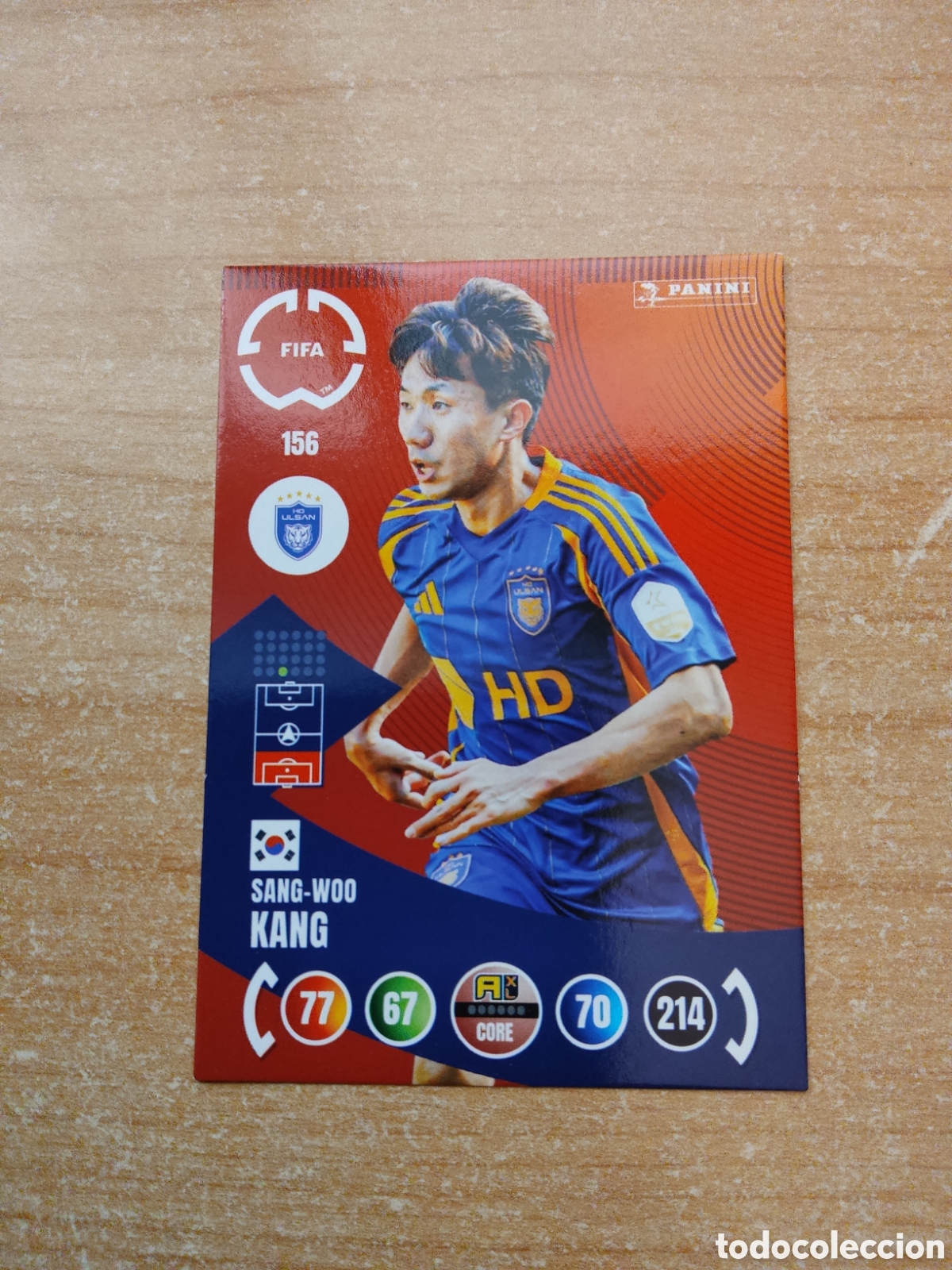 Fu&szlig;ball-Sticker: 156 SANG WOO KANG ULSAN HD MUNDIAL DE CLUBES ADRENALYN 2025