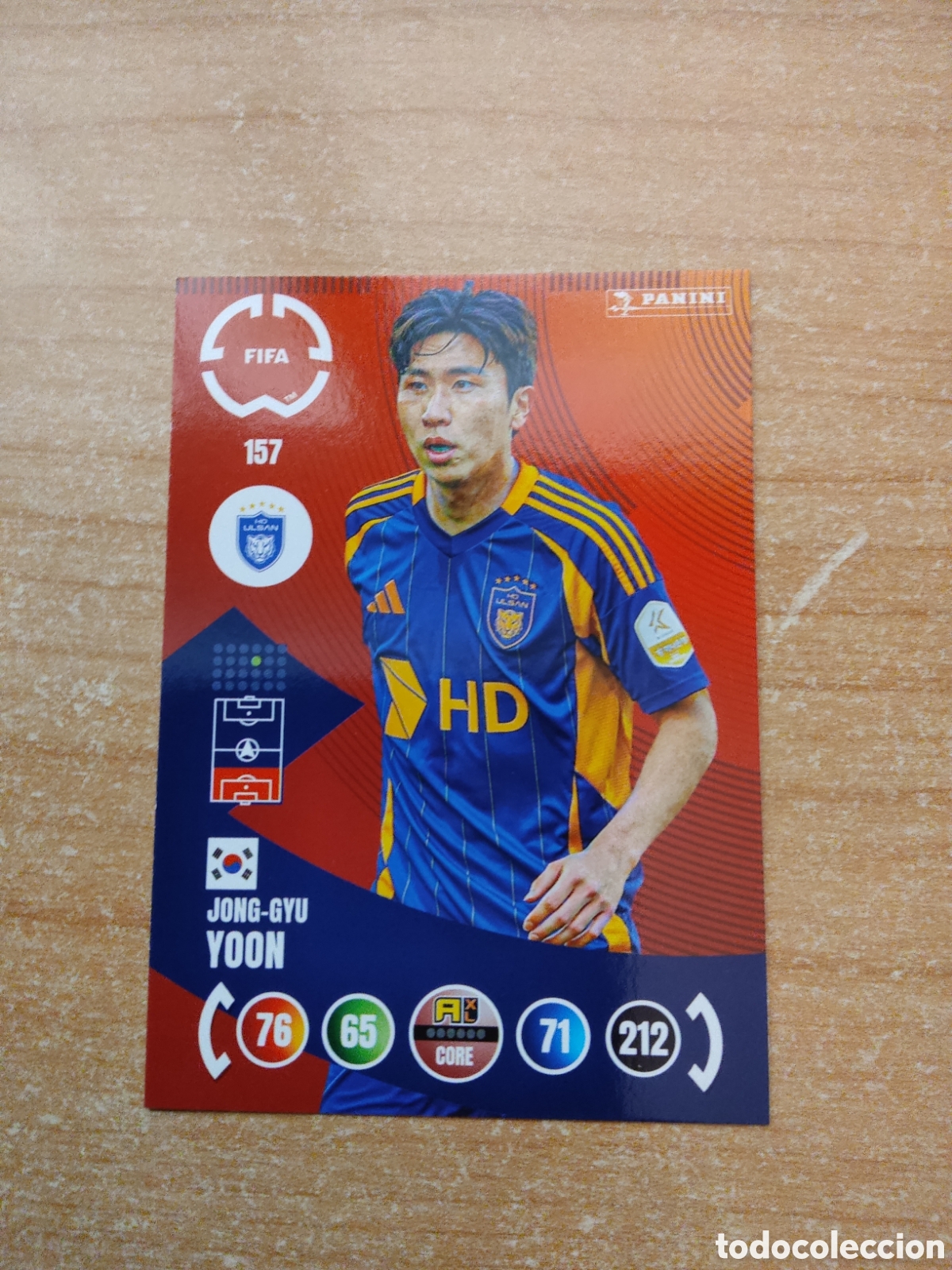 Fu&szlig;ball-Sticker: 157 JONG GYU YOON ULSAN HD MUNDIAL DE CLUBES ADRENALYN 2025
