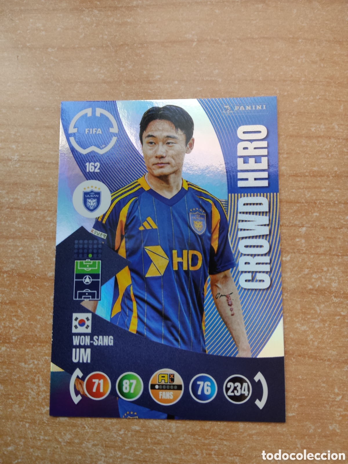 Football Stickers: 162 WON SANG UM ULSAN HD CROWD HERO MUNDIAL DE CLUBES ADRENALYN 2025