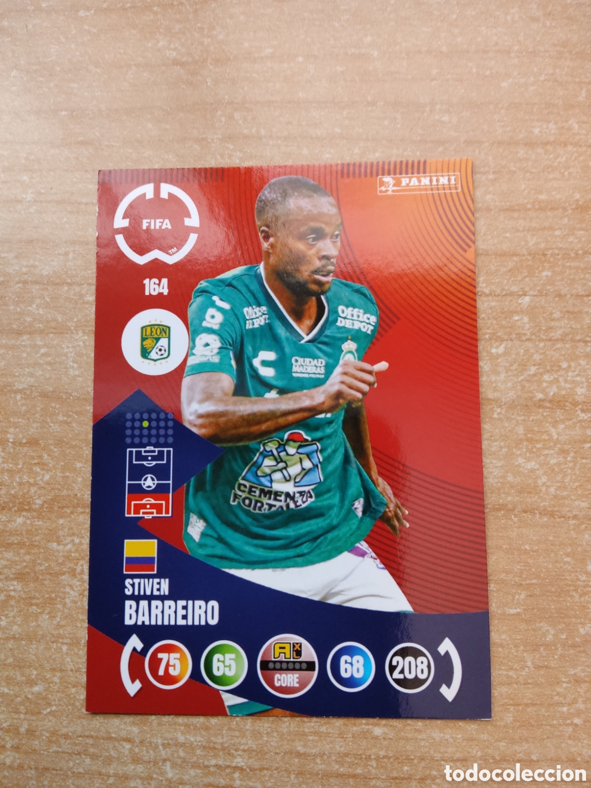 Football Stickers: 164 STIVEN BARREIRO CLUB LEON MUNDIAL DE CLUBES ADRENALYN 2025