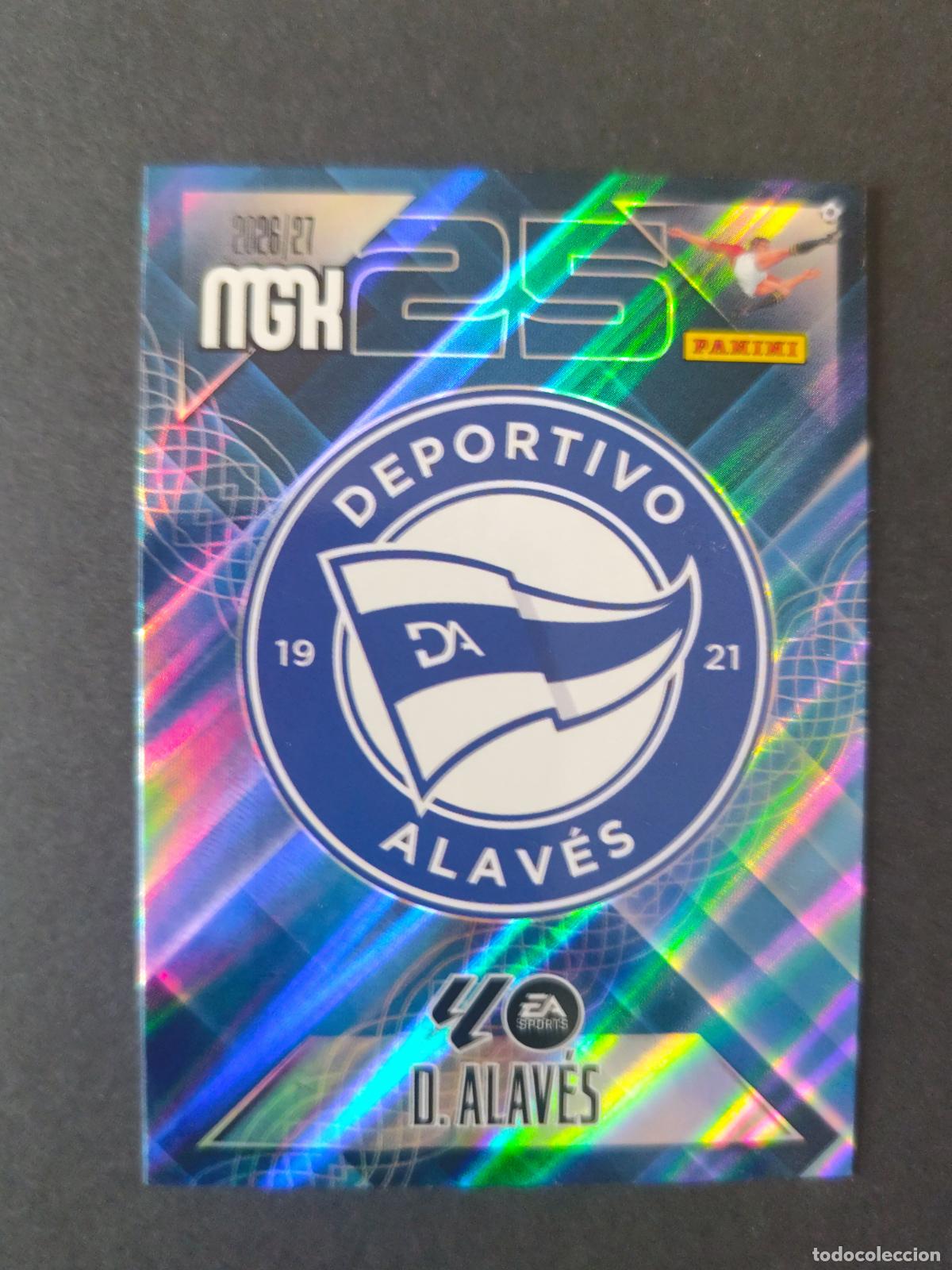 Football Stickers: 19 ESCUDO ALAV&Eacute;S MEGACRACKS 2026 2027 26 27