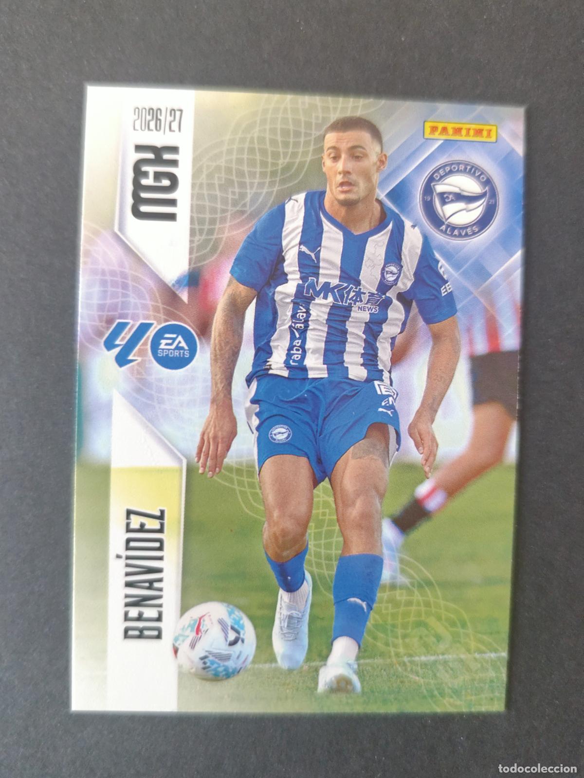 Cromos de f&uacute;tbol: 27 BENAV&Iacute;DEZ ALAV&Eacute;S MEGACRACKS 2026 2027 26 27