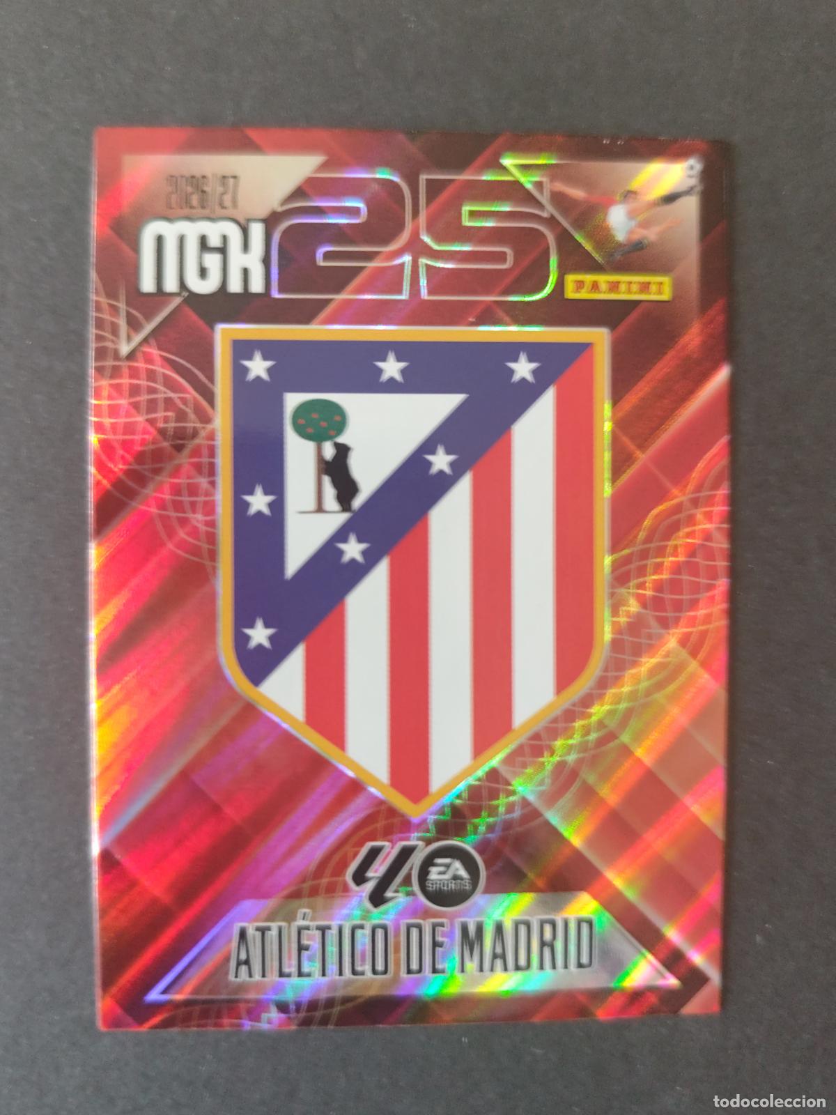 Cromos de f&uacute;tbol: 55 ESCUDO ATL&Eacute;TICO MADRID MEGACRACKS 2026 2027 26 27
