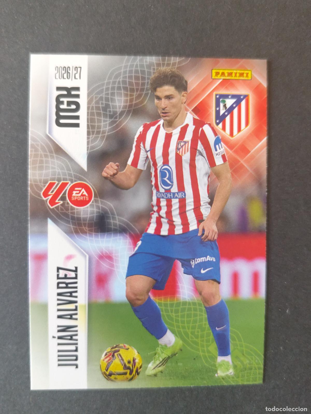 Cromos de f&uacute;tbol: 71 JULI&Aacute;N &Aacute;LVAREZ ATL&Eacute;TICO MADRID MEGACRACKS 2026 2027 26 27