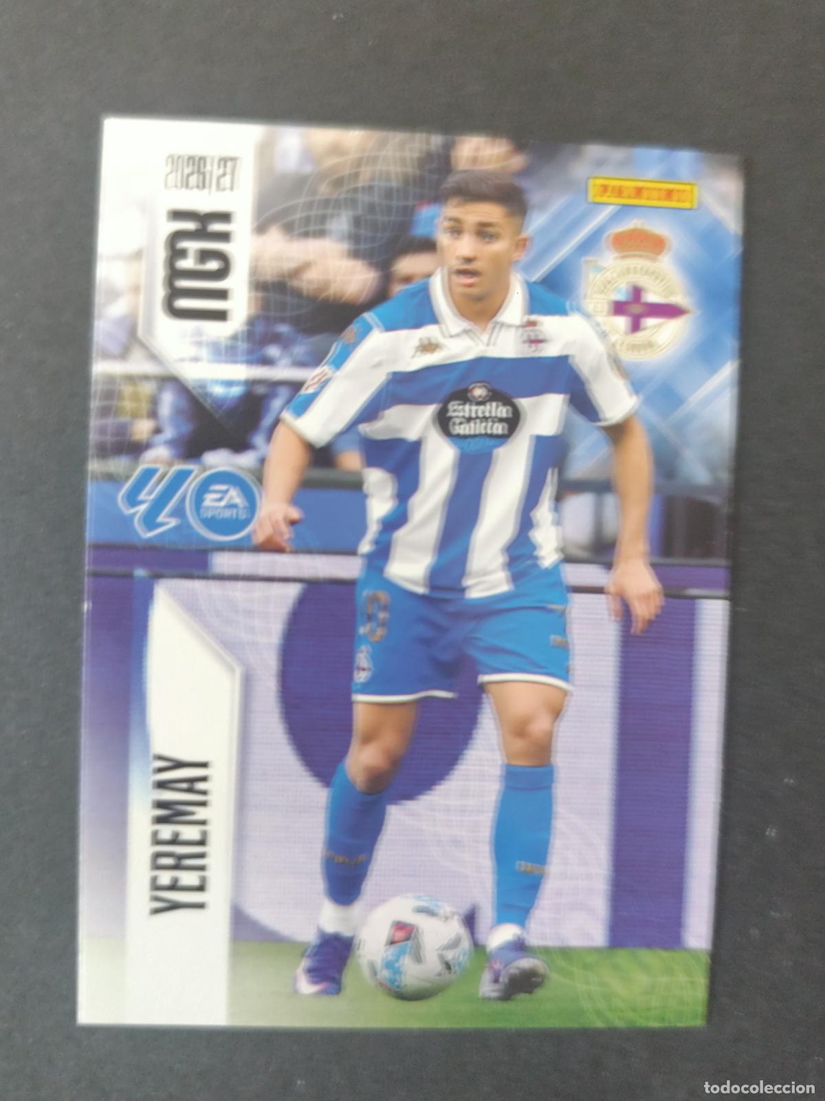 Football Stickers: 142 YEREMAY DEPORTIVO A CORU&Ntilde;A MEGACRACKS 2026 2027 26 27