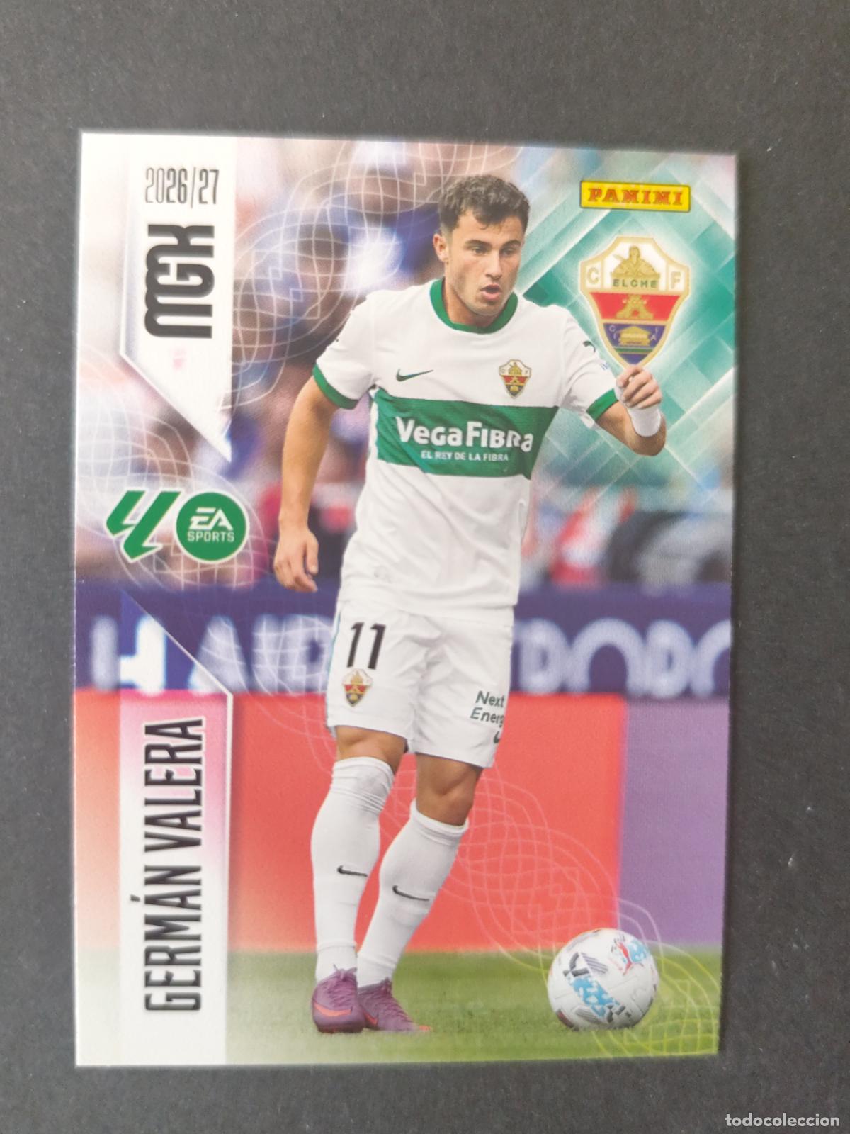 Football Stickers: 153 GERM&Aacute;N VALERA ELCHE MEGACRACKS 2026 2027 26 27