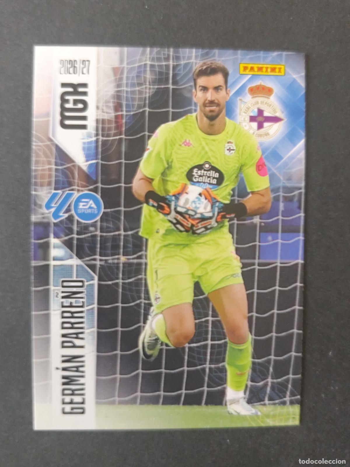 Figurine di Calcio: 129 GERM&Aacute;N PARRE&Ntilde;O DEPORTIVO A CORU&Ntilde;A MEGACRACKS 2026 2027 26 27