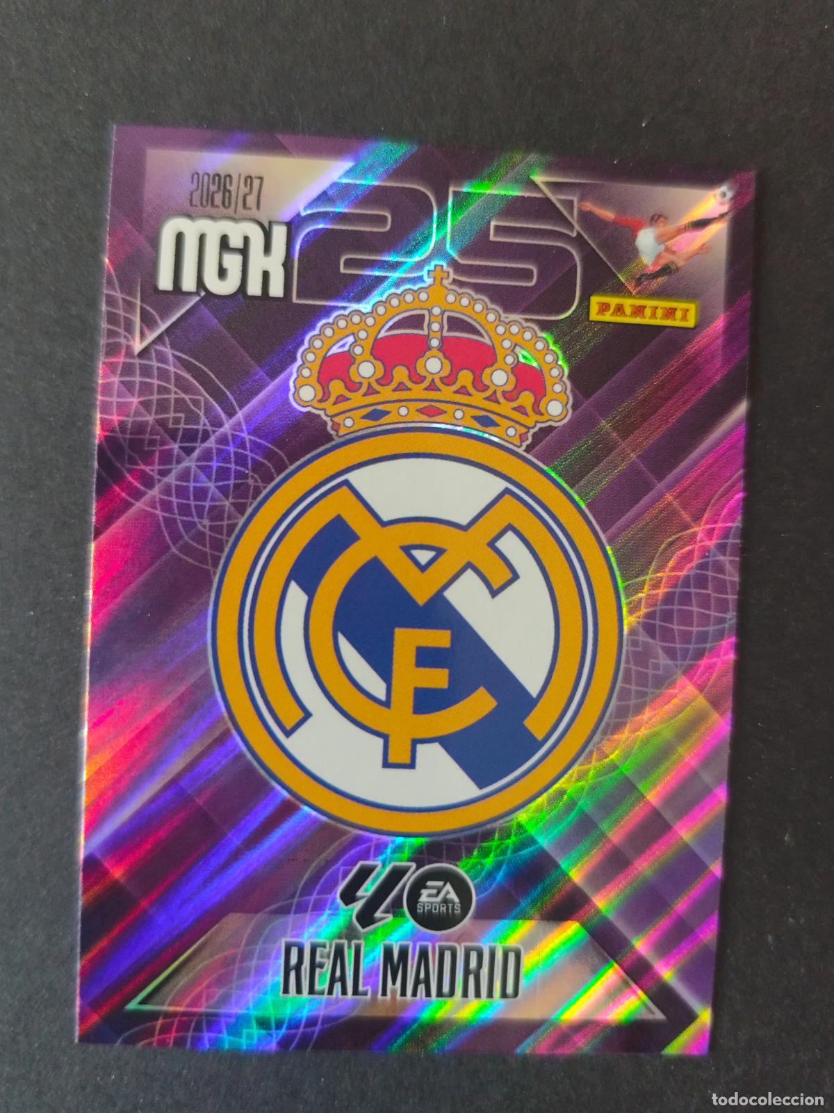 Figurine di Calcio: 217 ESCUDO REAL MADRID MEGACRACKS 2026 2027 26 27