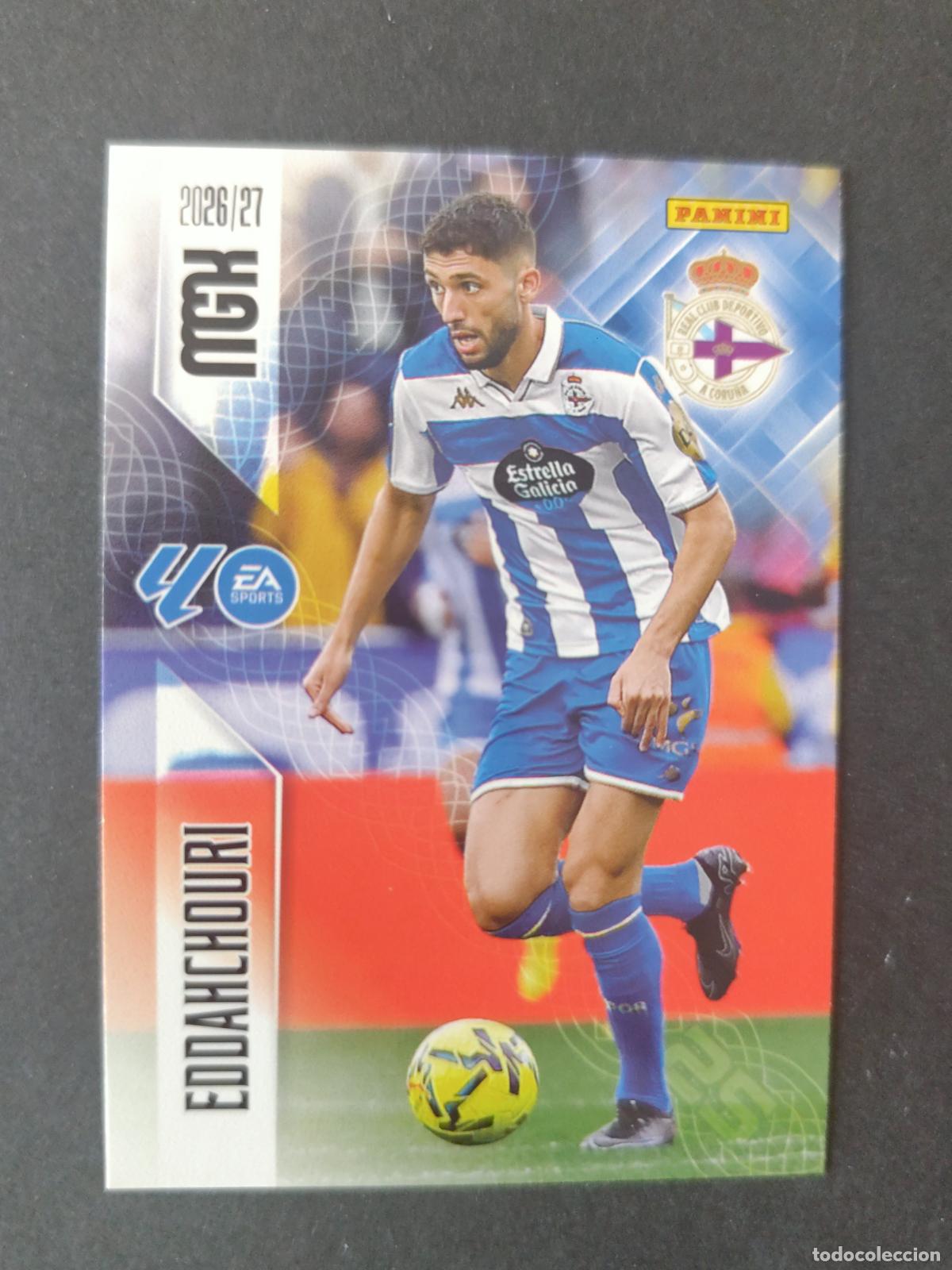 Fu&szlig;ball-Sticker: 143 EDDAHCHOURI DEPORTIVO A CORU&Ntilde;A MEGACRACKS 2026 2027 26 27