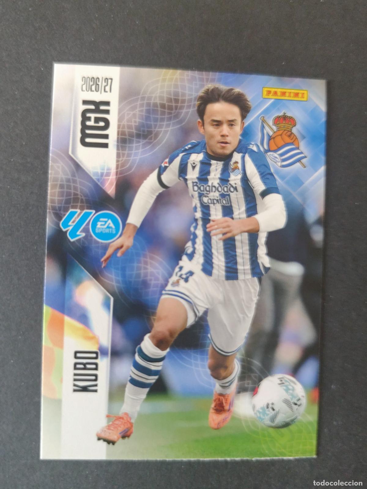 Fu&szlig;ball-Sticker: 323 KUBO REAL SOCIEDAD MEGACRACKS 2026 2027 26 27