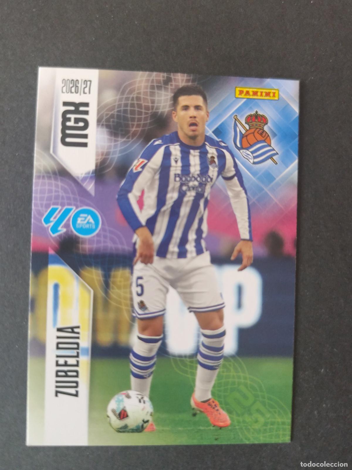 Football Stickers: 312 ZUBELDIA REAL SOCIEDAD MEGACRACKS 2026 2027 26 27