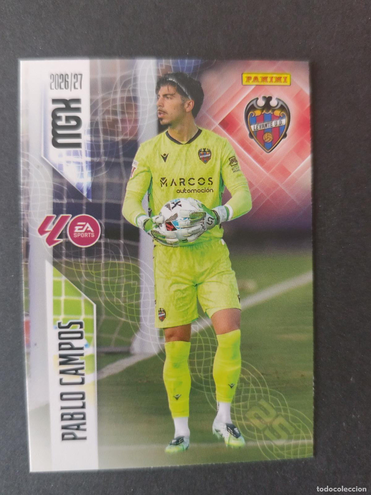 Football Stickers: 201 PABLO CAMPOS LEVANTE MEGACRACKS 2026 2027 26 27