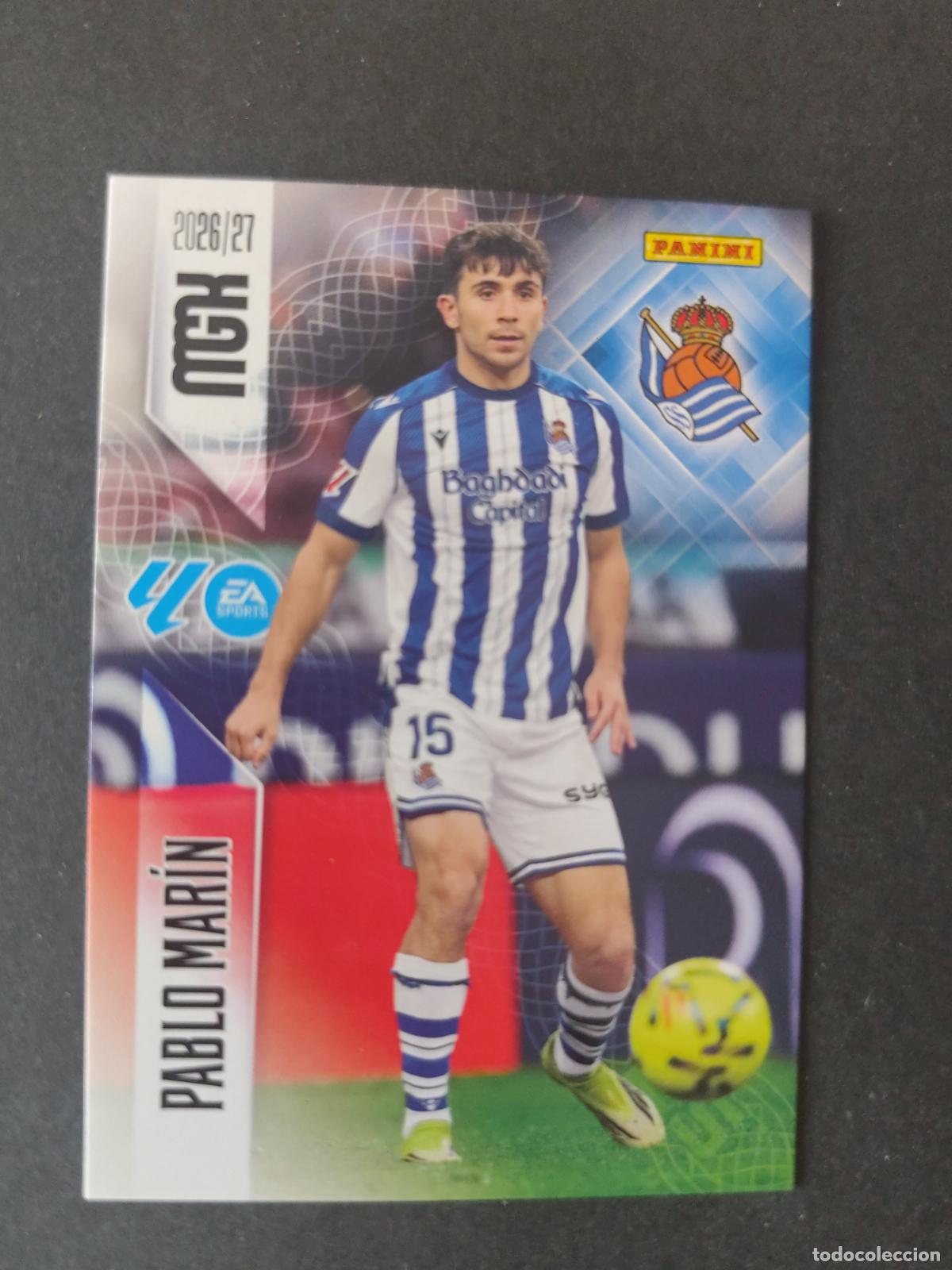 Football Stickers: 317 PABLO MAR&Iacute;N REAL SOCIEDAD MEGACRACKS 2026 2027 26 27