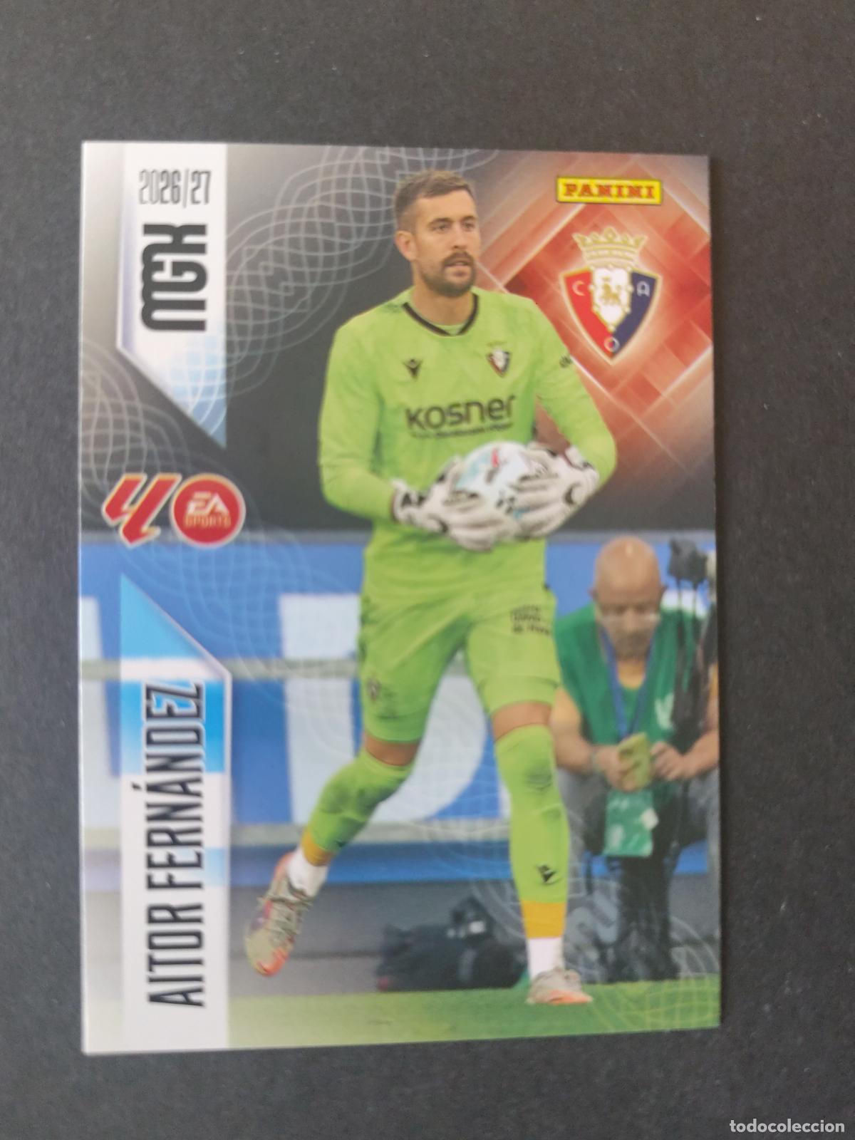 Football Stickers: 255 AITOR FERN&Aacute;NDEZ OSASUNA MEGACRACKS 2026 2027 26 27
