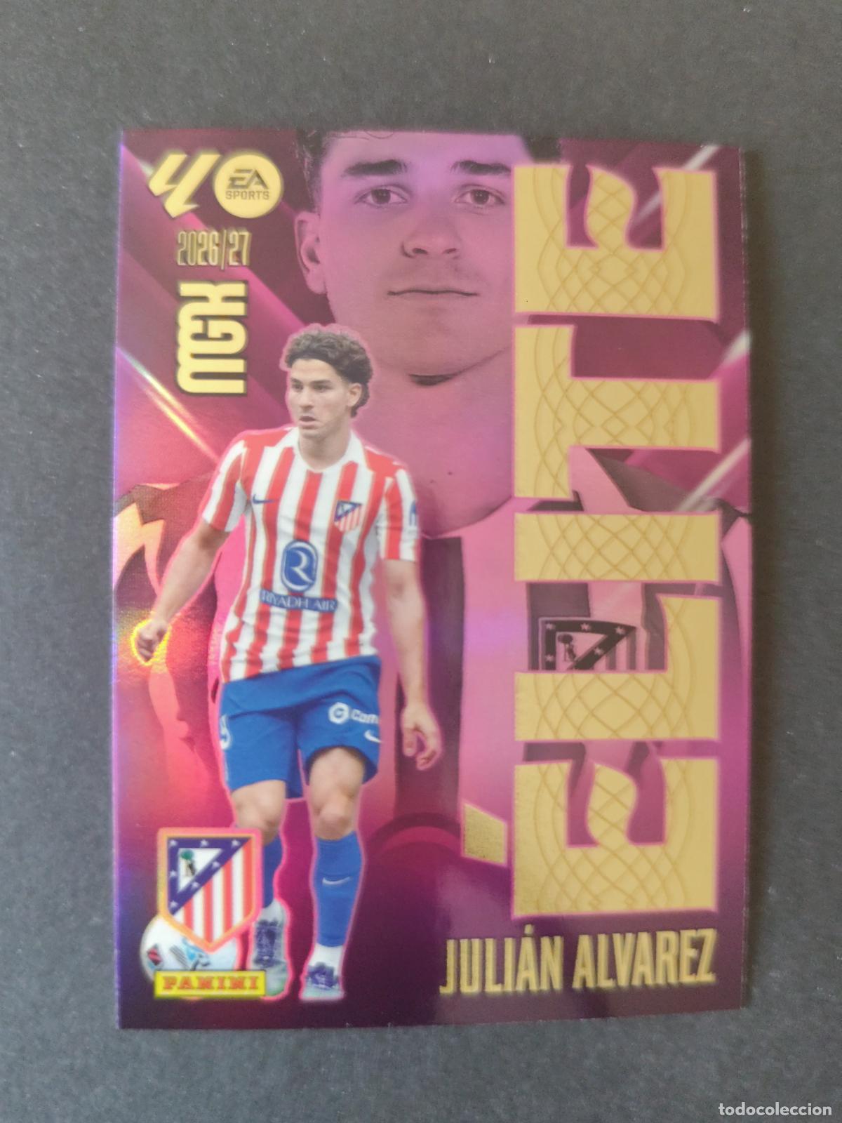 Football Stickers: 8 JULI&Aacute;N ALVAREZ ATL&Eacute;TICO MADRID &Eacute;LITE MEGACRACKS 2026 2027 26 27