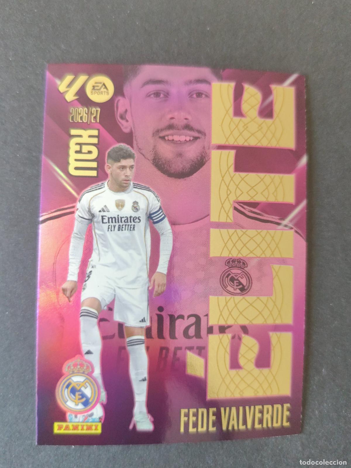 Cromos de Futebol: 5 FEDE VALVERDE REAL MADRID &Eacute;LITE MEGACRACKS 2026 2027 26 27