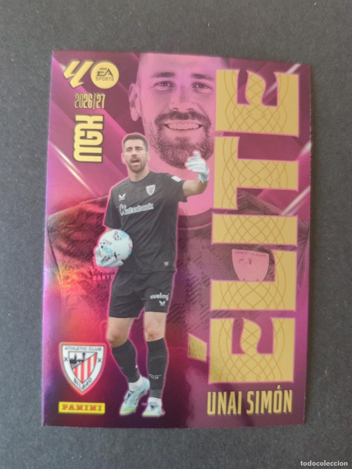 Figurine di Calcio: 17 UNAI SIM&Oacute;N ATHLETIC BILBAO &Eacute;LITE MEGACRACKS 2026 2027 26 27