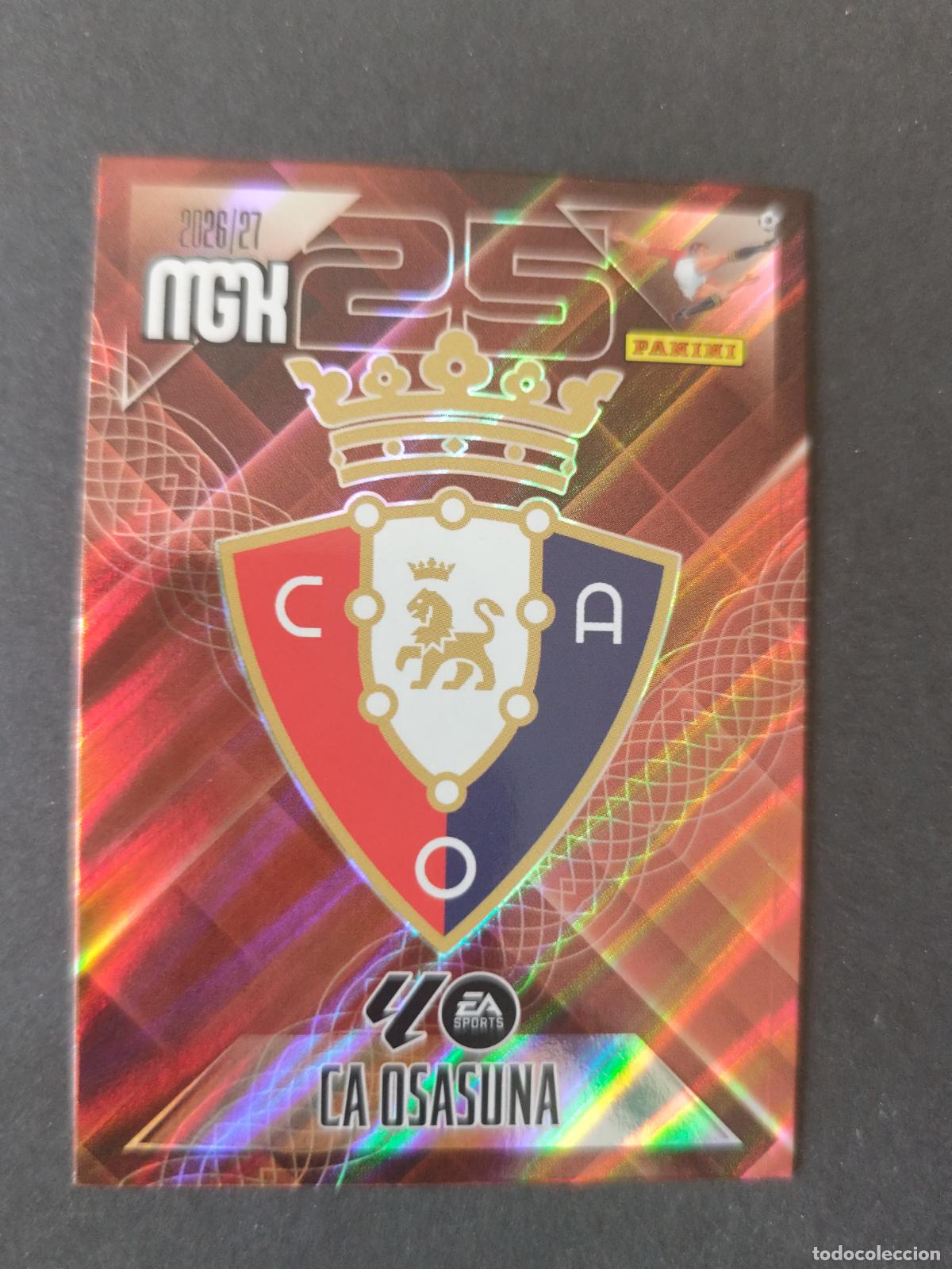 Figurine di Calcio: 253 ESCUDO OSASUNA MEGACRACKS 2026 2027 26 27
