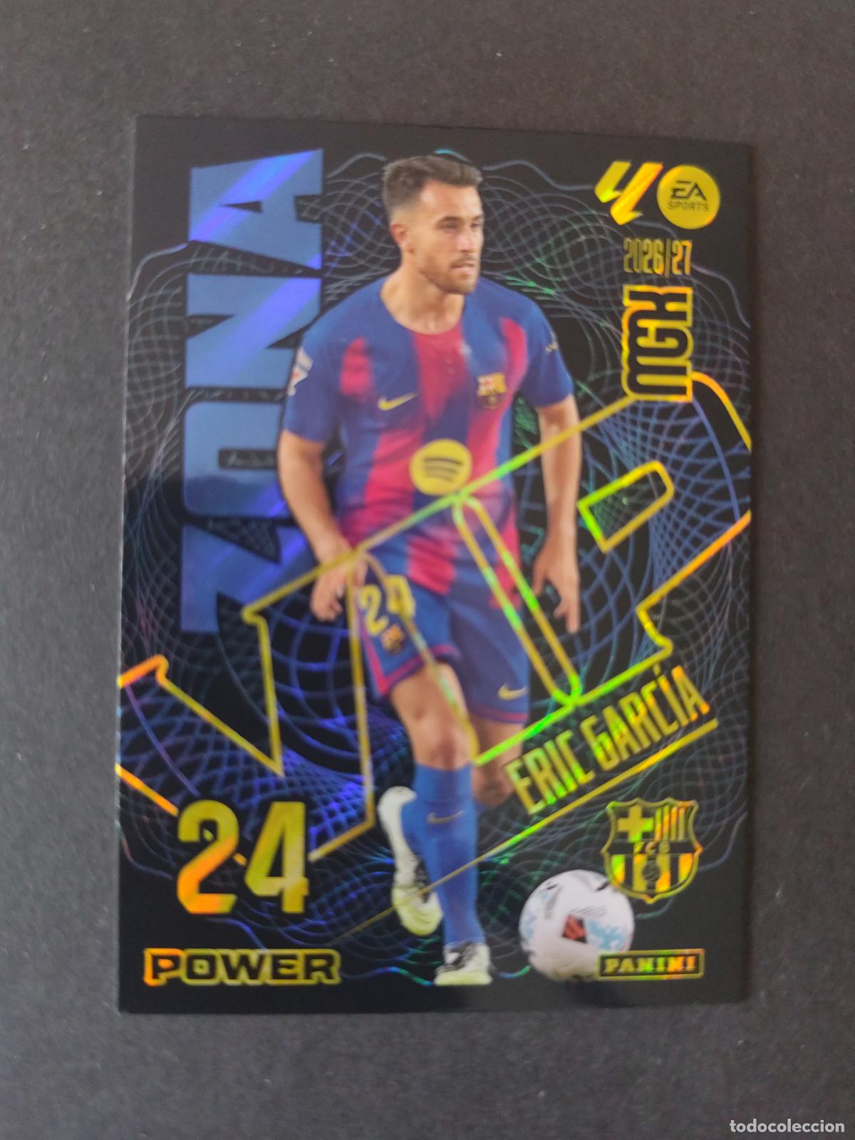 Figurine di Calcio: P393 393P ERIC GARC&Iacute;A BARCELONA ZONA VIP POWER PARALELA MEGACRACKS 2026 2027 26 27