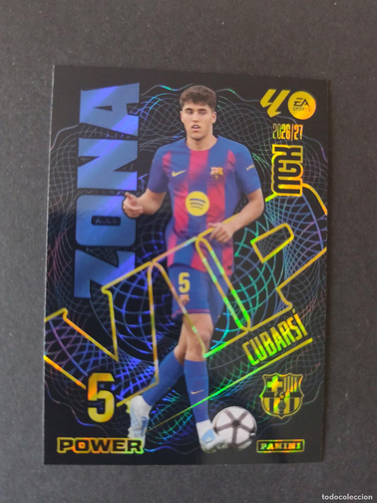 Cromos de Futebol: P391 391P CUBARS&Iacute; BARCELONA ZONA VIP POWER PARALELA MEGACRACKS 2026 2027 26 27