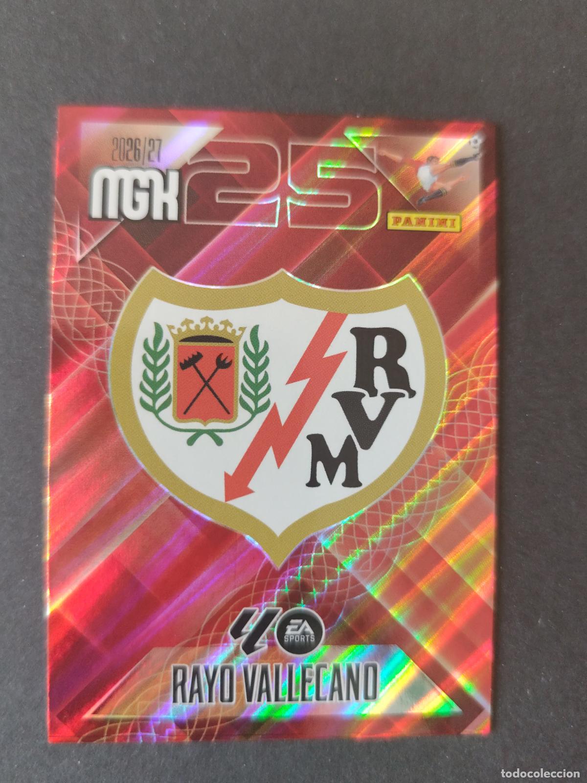 Fu&szlig;ball-Sticker: 289 ESCUDO RAYO VALLECANO MEGACRACKS 2026 2027 26 27