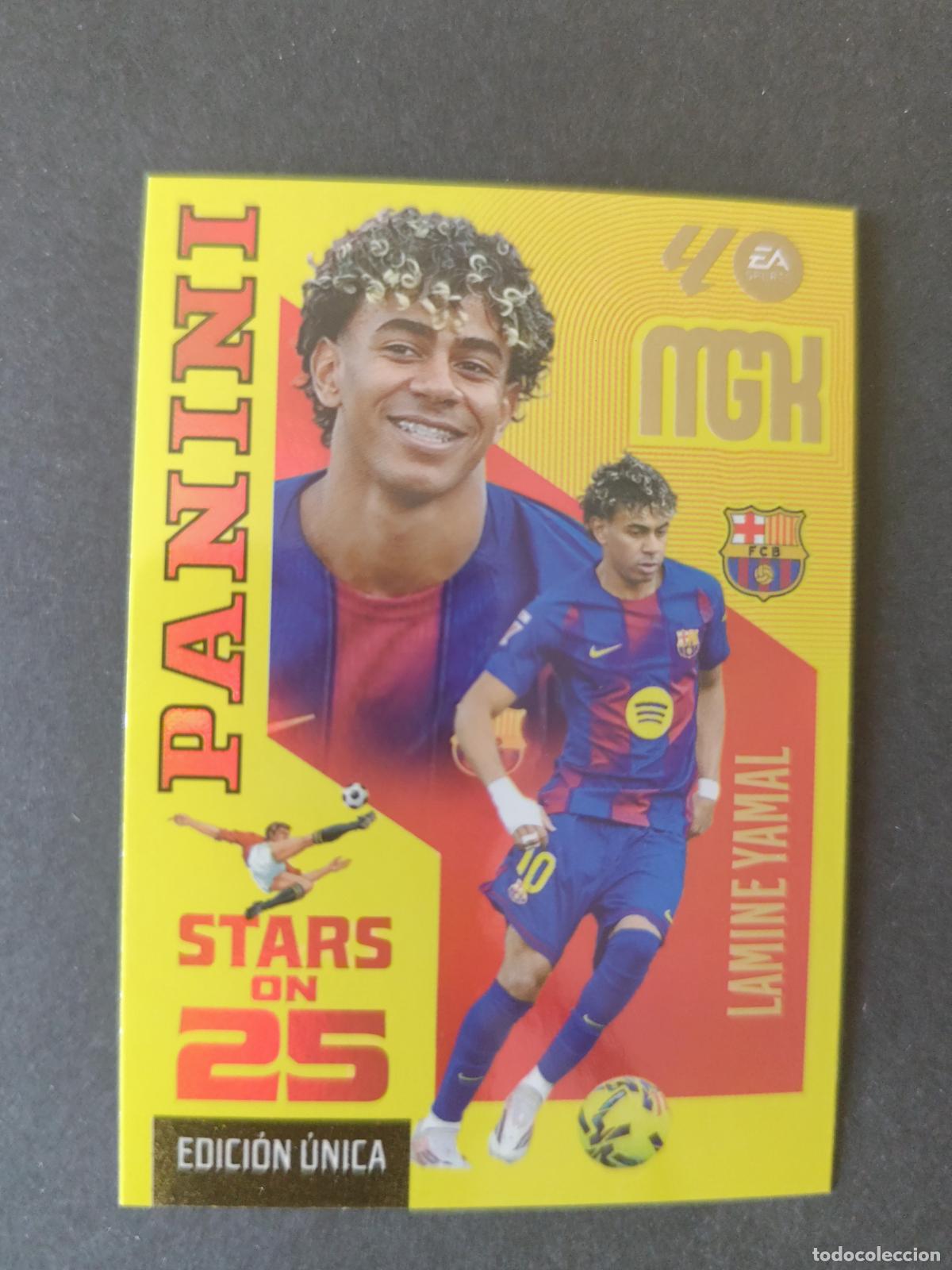 Figurine di Calcio: 449 LAMINE YAMAL BARCELONA STARS ON 25 EDICI&Oacute;N &Uacute;NICA MEGACRACKS 2026 2027 26 27