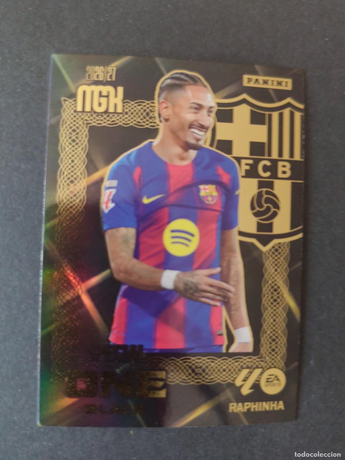 Cromos de Futebol: RAPHINHA BARCELONA SPECIAL BLACK ONE MEGACRACKS 2026 2027 26 27