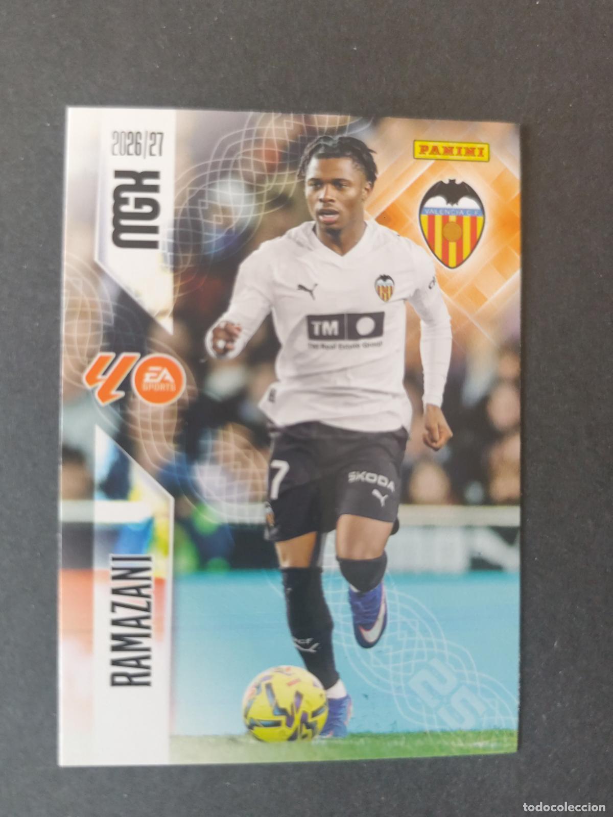Cromos de Futebol: 357 RAMAZANI VALENCIA MEGACRACKS 2026 2027 26 27
