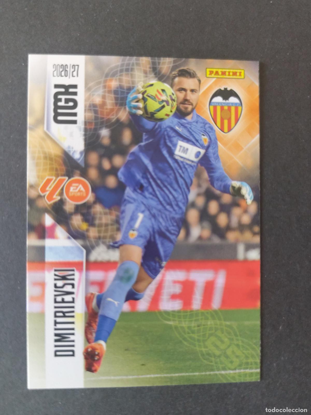Cromos de Futebol: 344 DIMITRIEVSKI VALENCIA MEGACRACKS 2026 2027 26 27