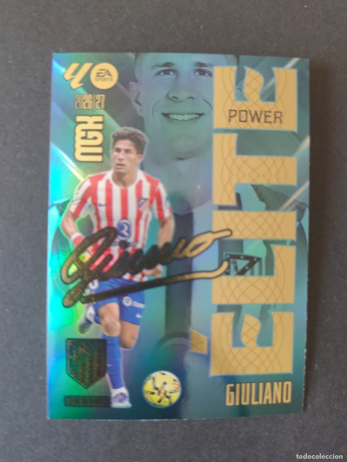 Cromos de Futebol: P7 7P GIULIANO ATL&Eacute;TICO MADRID &Eacute;LITE POWER FIRMA MEGACRACKS 2026 2027 26 27