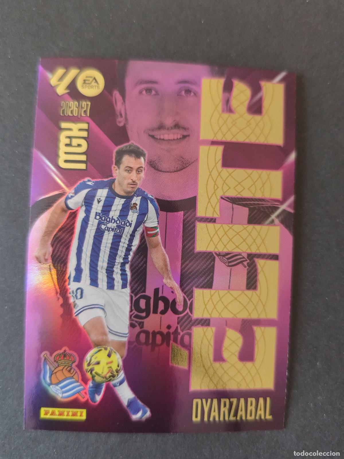 Cromos de Futebol: 13 OYARZABAL REAL SOCIEDAD &Eacute;LITE MEGACRACKS 2026 2027 26 27