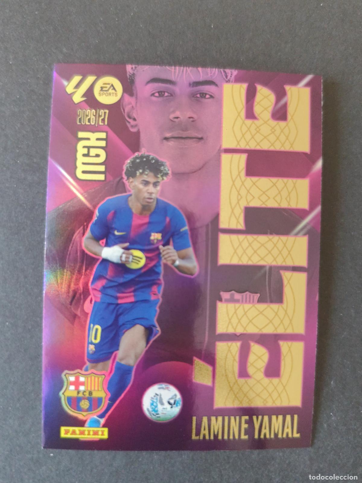 Cartes &agrave; collectionner de Football: 9 LAMINE YAMAL BARCELONA &Eacute;LITE MEGACRACKS 2026 2027 26 27
