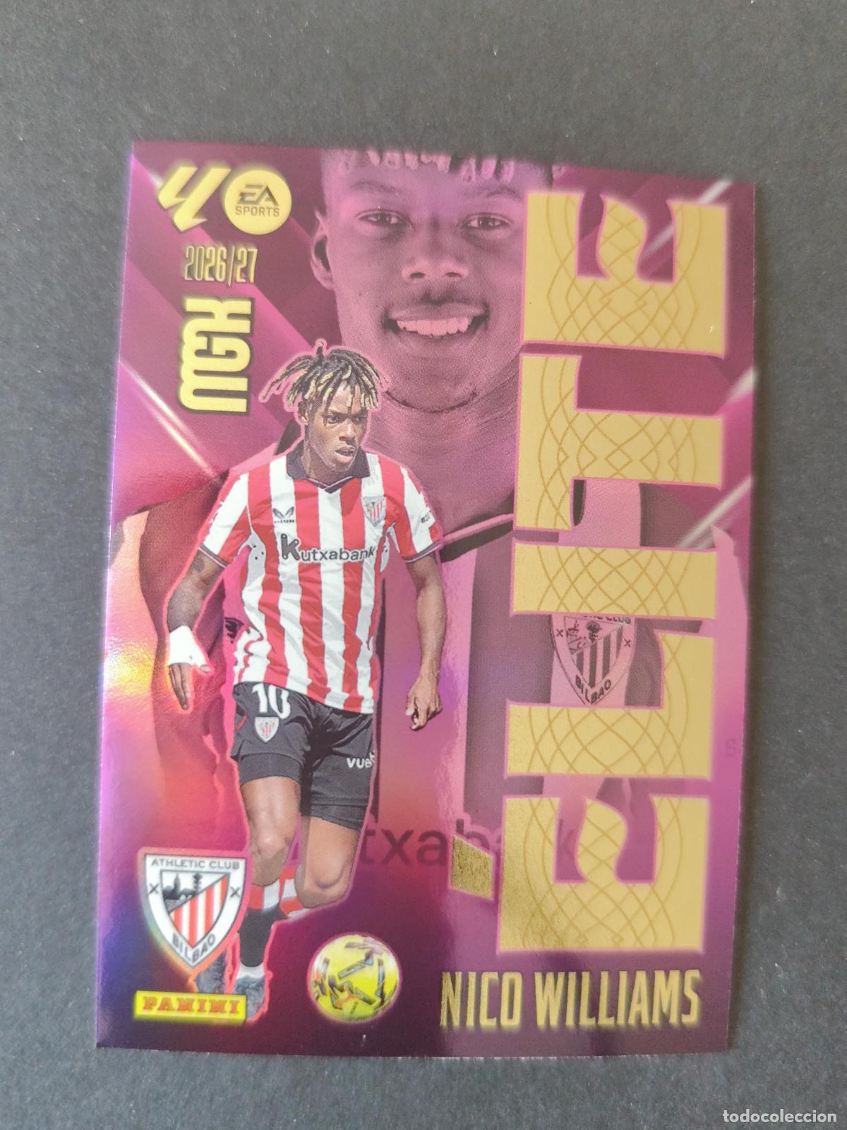Cartes &agrave; collectionner de Football: 12 NICO WILLIAMS ATHLETIC BILBAO &Eacute;LITE MEGACRACKS 2026 2027 26 27