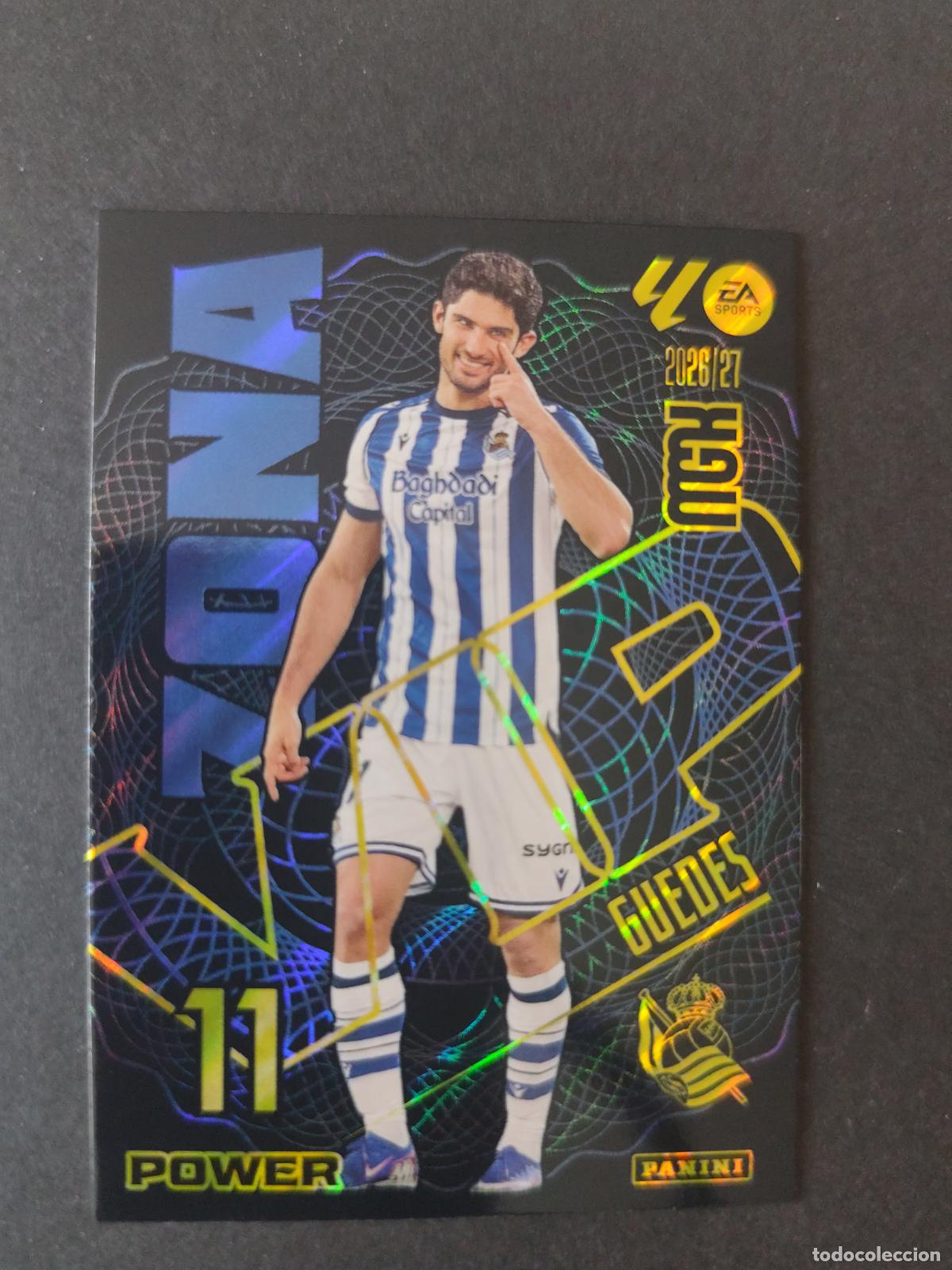 Cartes &agrave; collectionner de Football: P395 395P GUEDES REAL SOCIEDAD ZONA VIP POWER PARALELA MEGACRACKS 2026 2027 26 27