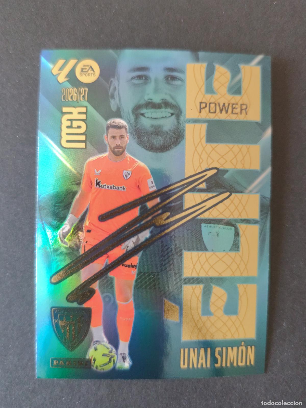 Cartes &agrave; collectionner de Football: P17 17P UNAI SIM&Oacute;N ATHLETIC BILBAO &Eacute;LITE POWER FIRMA MEGACRACKS 2026 2027 26 27