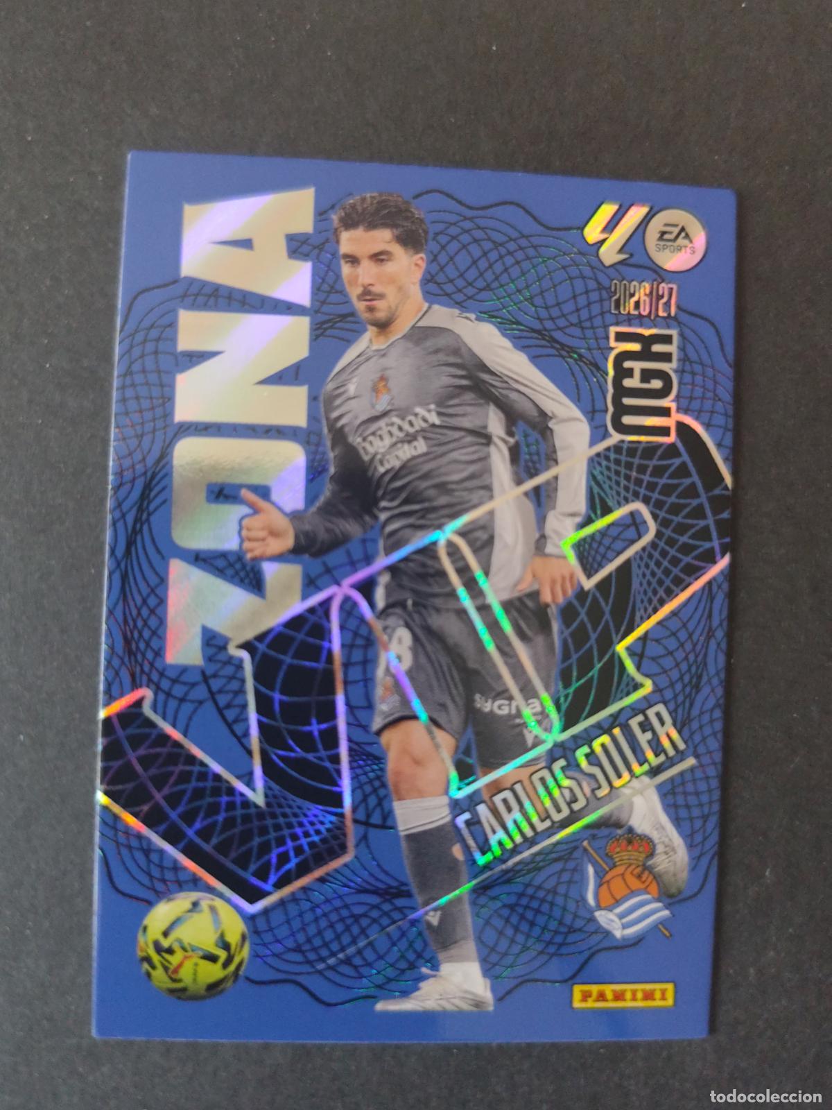 Cartes &agrave; collectionner de Football: 390 CARLOS SOLER REAL SOCIEDAD ZONA VIP MEGACRACKS 2026 2027 26 27