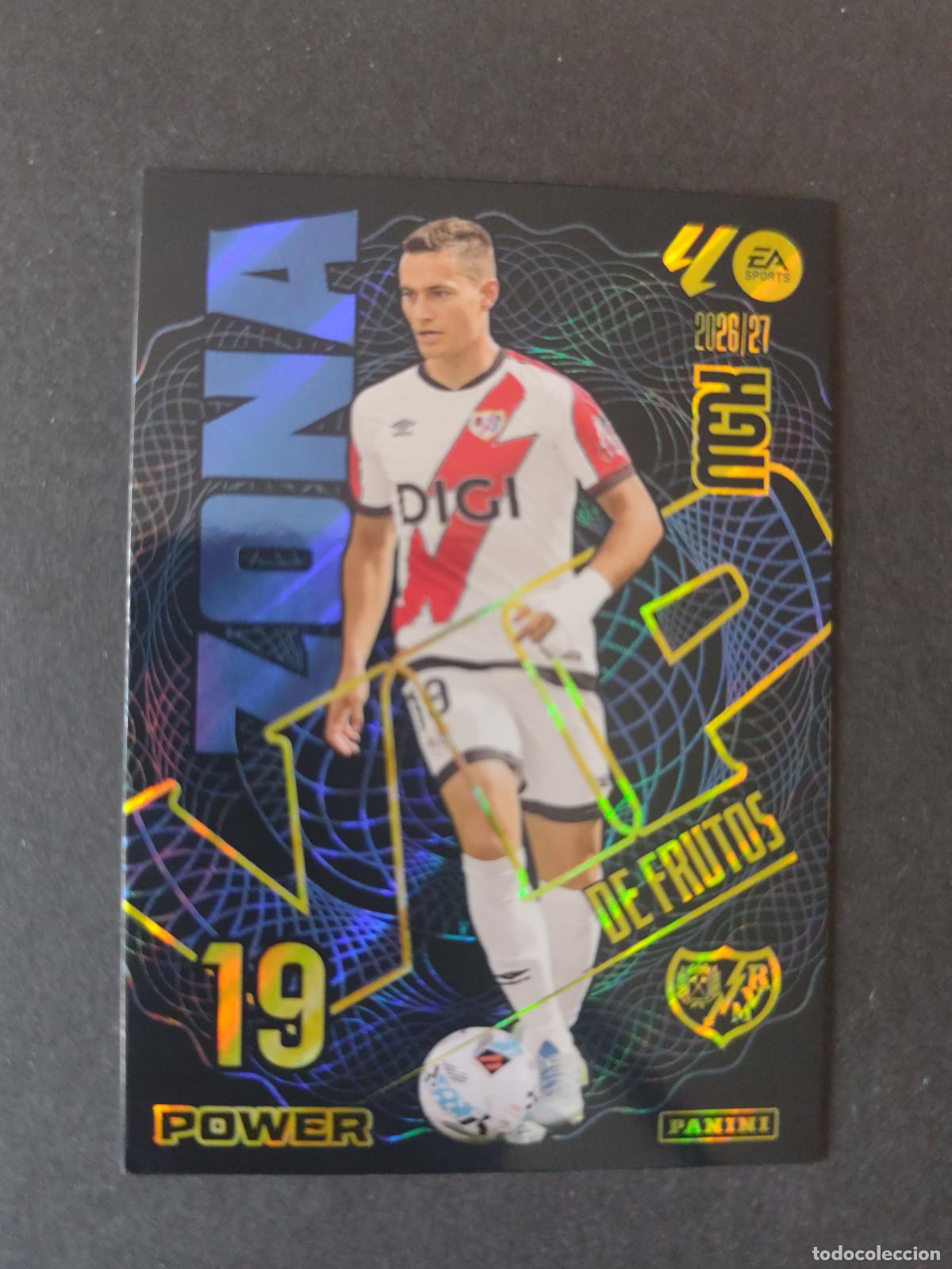 Cartes &agrave; collectionner de Football: P392 392P DE FRUTOS RAYO VALLECANO ZONA VIP POWER PARALELA MEGACRACKS 2026 2027 26 27