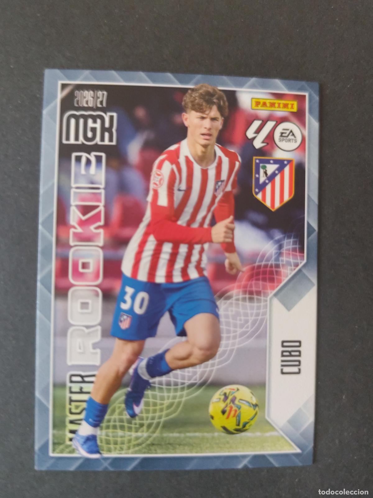 Cartes &agrave; collectionner de Football: 410 CUBO ATL&Eacute;TICO MADRID MASTER ROOKIE MEGACRACKS 2026 2027 26 27