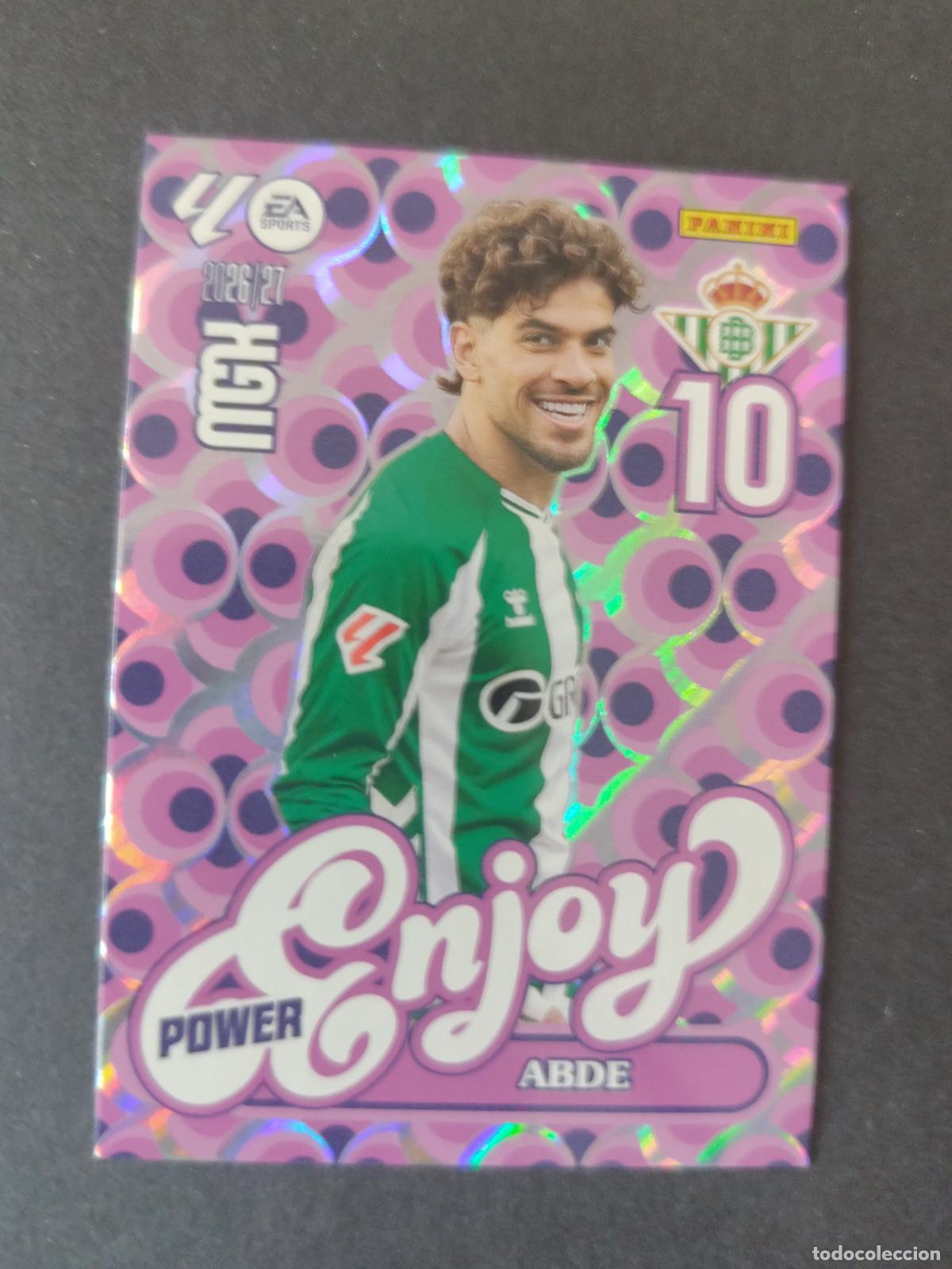 Cromos de Futebol: P379 379P ABDE BETIS ENJOY POWER PARALELA MEGACRACKS 2026 2027 26 27
