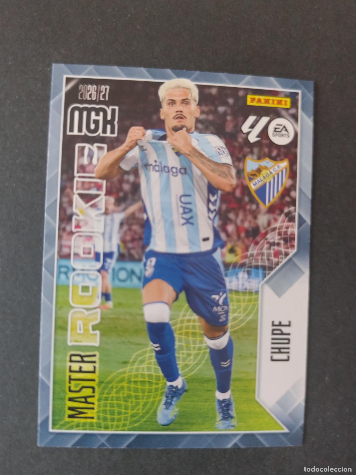 Cromos de Futebol: 409 CHUPE M&Aacute;LAGA MASTER ROOKIE MEGACRACKS 2026 2027 26 27