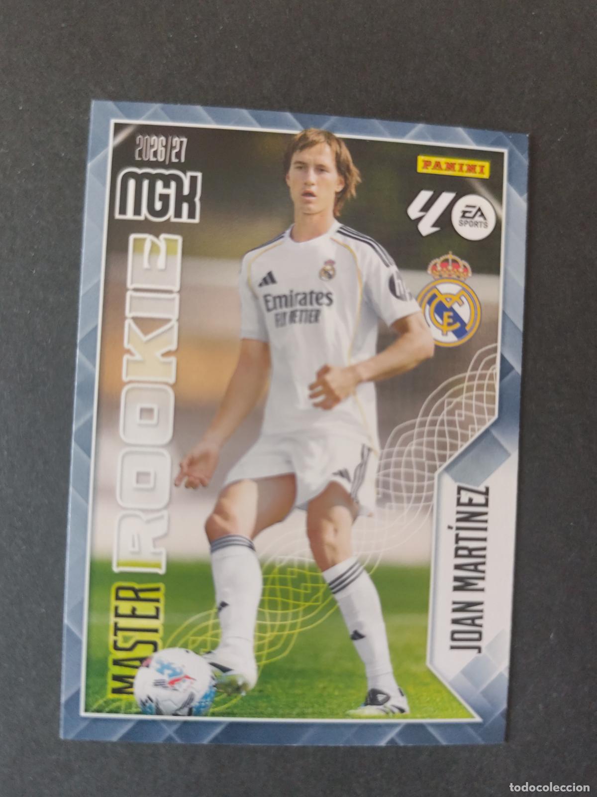 Cromos de Futebol: 413 JOAN MART&Iacute;NEZ REAL MADRID MASTER ROOKIE MEGACRACKS 2026 2027 26 27