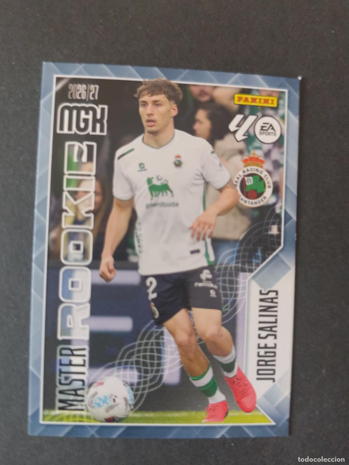 Cromos de Futebol: 414 JORGE SALINAS RACING SANTANDER MASTER ROOKIE MEGACRACKS 2026 2027 26 27